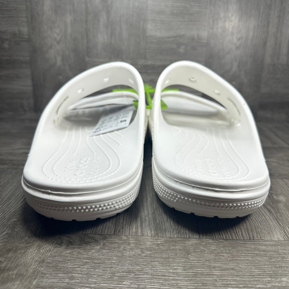 Crocs Baya Sandal Mens 13 White Lightweight Breathable Casual Slides NEW - Picture 6 of 8